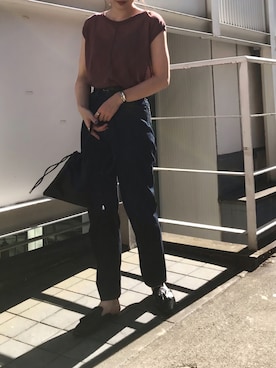 「タッセルシューズ」｜Koharu.uさん（レディース・164cm）の夏コーディネート