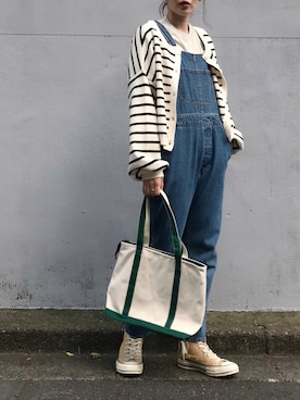 「ct70」｜「アイテム（サロペット/オーバーオール）」を使った、Koharu.uさん（レディース・164cm）の夏コーディネート