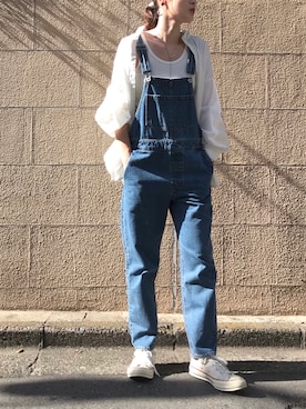 「ct70」｜「アイテム（サロペット/オーバーオール）」を使った、Koharu.uさん（レディース・164cm）の夏コーディネート