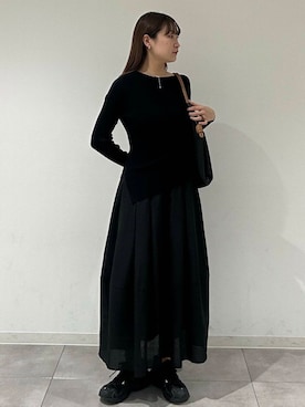 「SMELLY（スメリー）のアイテム（アクセサリー）」を使った、manoyana1020さん（レディース・165cm）の冬コーディネート