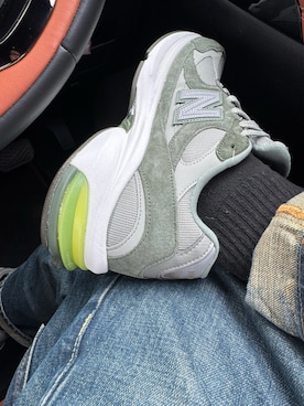 「アイテム（シューズ、グリーン系）」を使った、bubuvvさん（メンズ・174cm）の秋コーディネート