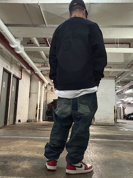 「アイテム（スニーカー）」を使った、bubuvvさん（メンズ・174cm）の冬コーディネート