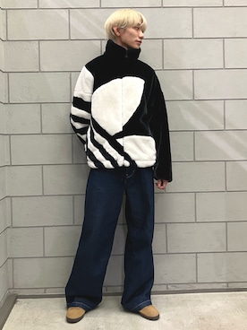 「adidas（アディダス）のアイテム（ブルゾン）」を使った、MYさん（メンズ・180cm）の秋コーディネート