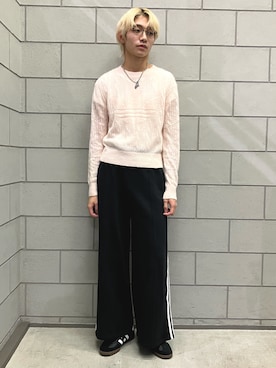 「サンバ」｜「アイテム（スウェットパンツ）」を使った、MYさん（メンズ・180cm）の冬コーディネート