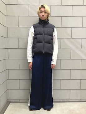 「サンバ」｜「アイテム（ジャケット/アウター）」を使った、MYさん（メンズ・180cm）の冬コーディネート