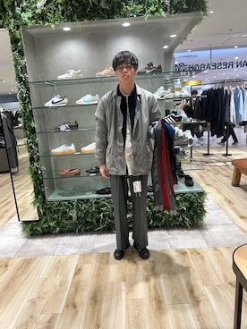 「アイテム（ナイロンジャケット）」を使った、0706okamutsukingさん（メンズ・183cm）の秋コーディネート