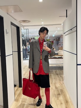 「CONLEAD（コンリード）のアイテム」を使った、0706okamutsukingさん（メンズ・183cm）の春コーディネート
