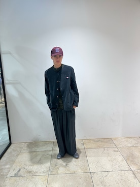 「アイテム（ノーカラージャケット）」を使った、0706okamutsukingさん（メンズ・183cm）の秋コーディネート