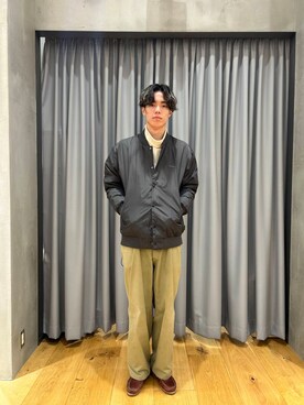 「Gramicci（グラミチ）のアイテム（ダウンジャケット/コート）」を使った、0706okamutsukingさん（メンズ・183cm）の秋コーディネート