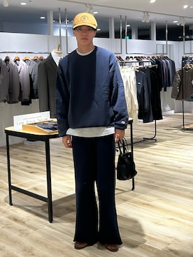 「アイテム（スウェットパンツ）」を使った、0706okamutsukingさん（メンズ・183cm）の秋コーディネート
