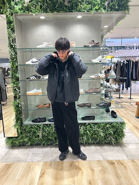 「季節の変わり目羽織コーデ」｜「アイテム（ダウンジャケット/コート）」を使った、0706okamutsukingさん（メンズ・183cm）の秋コーディネート