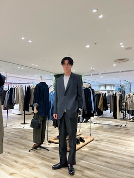 「アイテム（テーラードジャケット）」を使った、0706okamutsukingさん（メンズ・183cm）の秋コーディネート