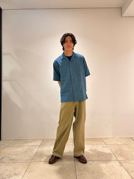「URBAN RESEARCH DOORS（アーバンリサーチドアーズ）のアイテム（シャツ/ブラウス）」を使った、0706okamutsukingさん（メンズ・183cm）の夏コーディネート