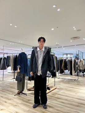 「アイテム（テーラードジャケット）」を使った、0706okamutsukingさん（メンズ・183cm）の秋コーディネート