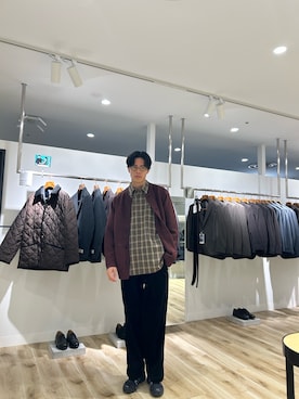 「アイテム（カーディガン/ボレロ）」を使った、0706okamutsukingさん（メンズ・183cm）の秋コーディネート