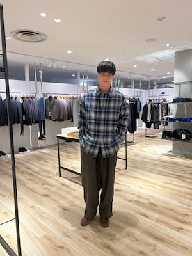 「寒色系」｜0706okamutsukingさん（メンズ・183cm）の秋コーディネート