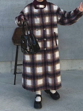 「アイテム（パンプス）」を使った、mao さん（レディース・156cm・20代）の冬コーディネート