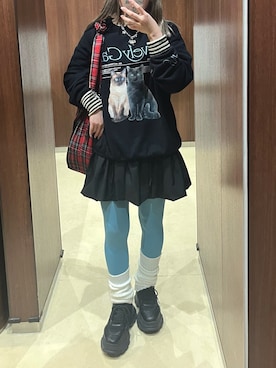 「アイテム（タイツ/ストッキング）」を使った、mao さん（レディース・156cm）の秋コーディネート