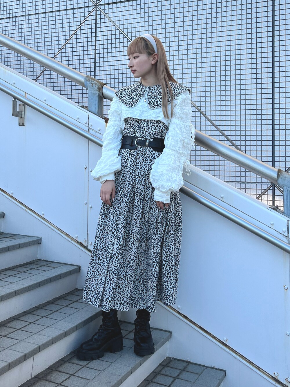 jouetie（ジュエティ）の「ボリュームソールレースアップロングブーツ