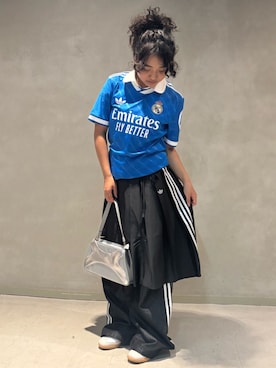 adidas originals スリット ロングスカート ブラック セール】スリーストライプス ロングスカート / アディダス