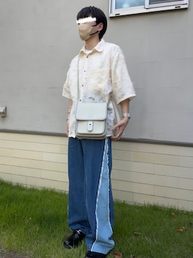 「ONCILY（オンシェリー）のアイテム（デニムパンツ）」を使った、shun  さん（メンズ・170cm）の春コーディネート
