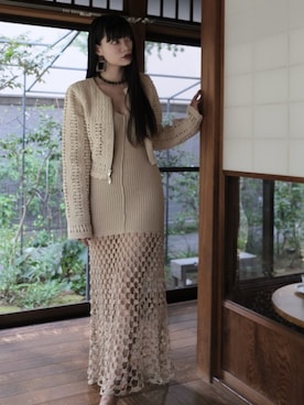 「H&M（エイチ・アンド・エム）のアイテム（ジャケット/アウター）」を使った、小森リオさん（レディース・164cm）の春コーディネート