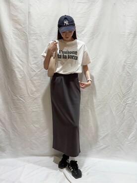 「初夏のお出かけコーデ」｜「アイテム（アクセサリー）」を使った、aoiさん（レディース・161cm）の夏コーディネート