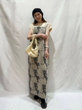 「初夏のお出かけコーデ」｜「アイテム（アクセサリー）」を使った、aoiさん（レディース・161cm）の夏コーディネート