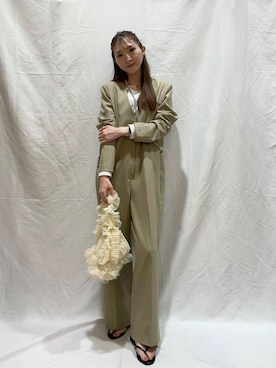 「30代コーデ」｜「アイテム（オールインワン・サロペット）」を使った、aoiさん（レディース・161cm）の夏コーディネート