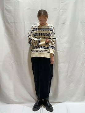 「カラーアイテム」｜aoiさん（レディース・161cm）の冬コーディネート