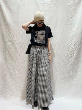 「アイテム（ニットキャップ/ビーニー）」を使った、aoiさん（レディース・161cm）の夏コーディネート