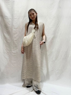 「初夏のお出かけコーデ」｜「アイテム（ワンピース/ドレス）」を使った、aoiさん（レディース・161cm）の春コーディネート