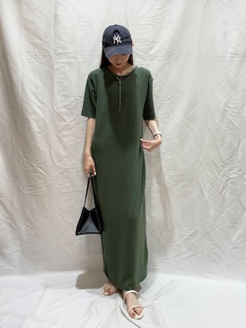 「初夏のお出かけコーデ」｜「アイテム（ワンピース/ドレス）」を使った、aoiさん（レディース・161cm）の夏コーディネート