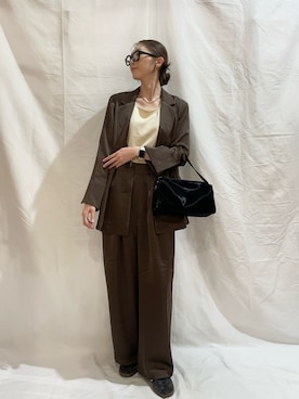 「アイテム（その他アウター）」を使った、aoiさん（レディース・162cm）の秋コーディネート