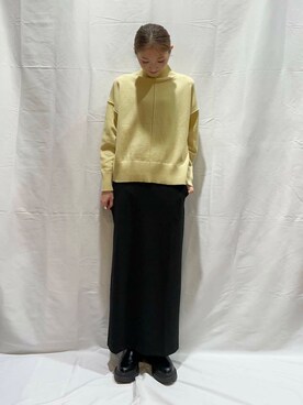 「カラーアイテム」｜aoiさん（レディース・161cm）の冬コーディネート