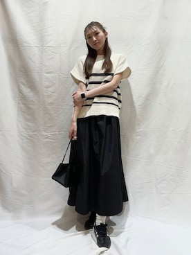 「初夏のお出かけコーデ」｜「アイテム（ワンピース/ドレス）」を使った、aoiさん（レディース・161cm）の春コーディネート