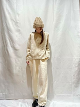 「ITEMS URBANRESEARCH（アイテムズ アーバンリサーチ）のアイテム（帽子）」を使った、aoiさん（レディース・161cm）の秋コーディネート