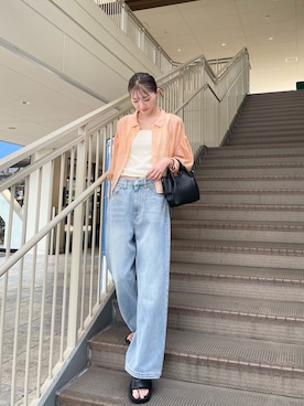 「アイテム（タンクトップ）」を使った、aoiさん（レディース・162cm）の夏コーディネート