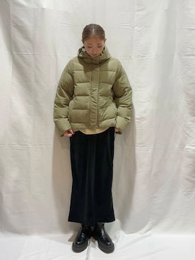 「カラーアイテム」｜aoiさん（レディース・161cm）の冬コーディネート