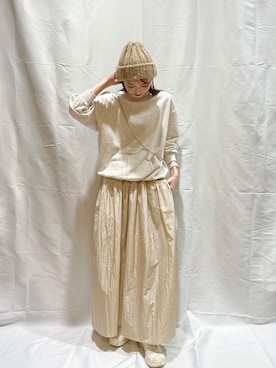 「ITEMS URBANRESEARCH（アイテムズ アーバンリサーチ）のアイテム（帽子）」を使った、aoiさん（レディース・161cm）の秋コーディネート