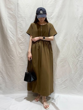 「初夏のお出かけコーデ」｜「アイテム（ワンピース/ドレス）」を使った、aoiさん（レディース・161cm）の夏コーディネート
