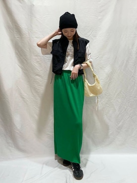 「30代コーデ」｜「アイテム（その他アウター）」を使った、aoiさん（レディース・161cm）の夏コーディネート
