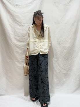 「アイテム（ブルゾン）」を使った、aoiさん（レディース・162cm）の夏コーディネート