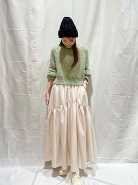 「ITEMS URBANRESEARCH（アイテムズ アーバンリサーチ）のアイテム（帽子）」を使った、aoiさん（レディース・161cm）の秋コーディネート