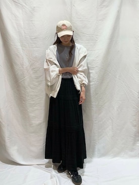 「アイテム（スカート）」を使った、aoiさん（レディース・161cm）の夏コーディネート