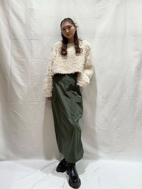 「Barbour」｜aoiさん（レディース・161cm）の冬コーディネート