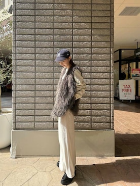 「冬服」｜「アイテム（その他アウター）」を使った、aoiさん（レディース・161cm）の秋コーディネート