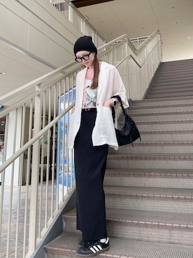 「30代コーデ」｜「アイテム（その他アウター）」を使った、aoiさん（レディース・161cm）の夏コーディネート