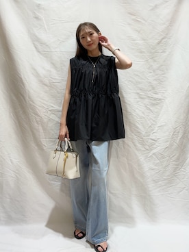 「初秋コーデ」｜aoiさん（レディース・162cm）の夏コーディネート