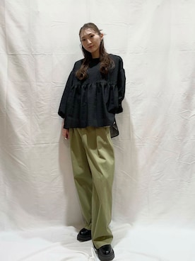 「Barbour」｜aoiさん（レディース・161cm）の冬コーディネート